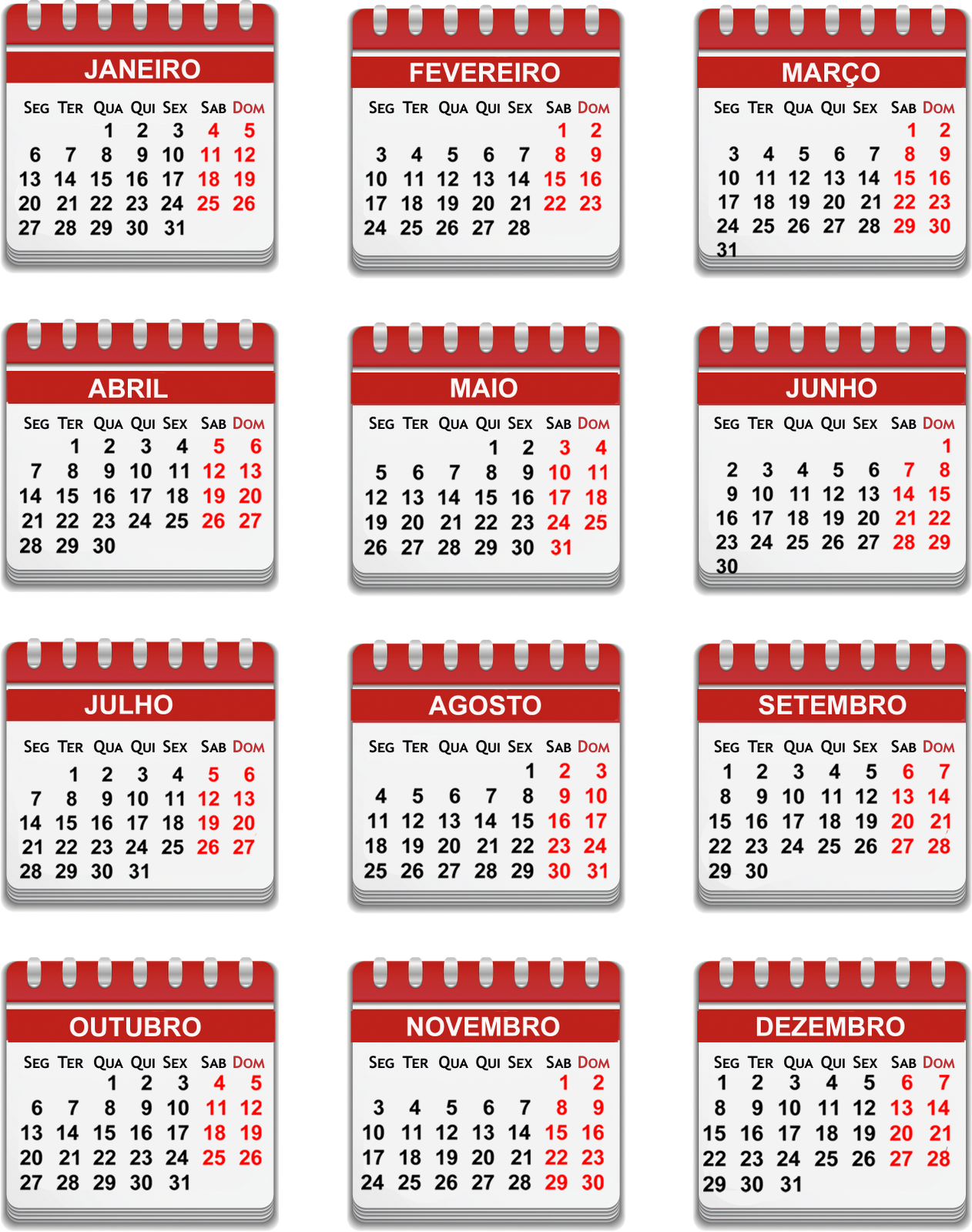 Calendarios En Psd 2016 Calendar Template - Base Calendario 2018 Png Clipart (1262x1600), Png Download