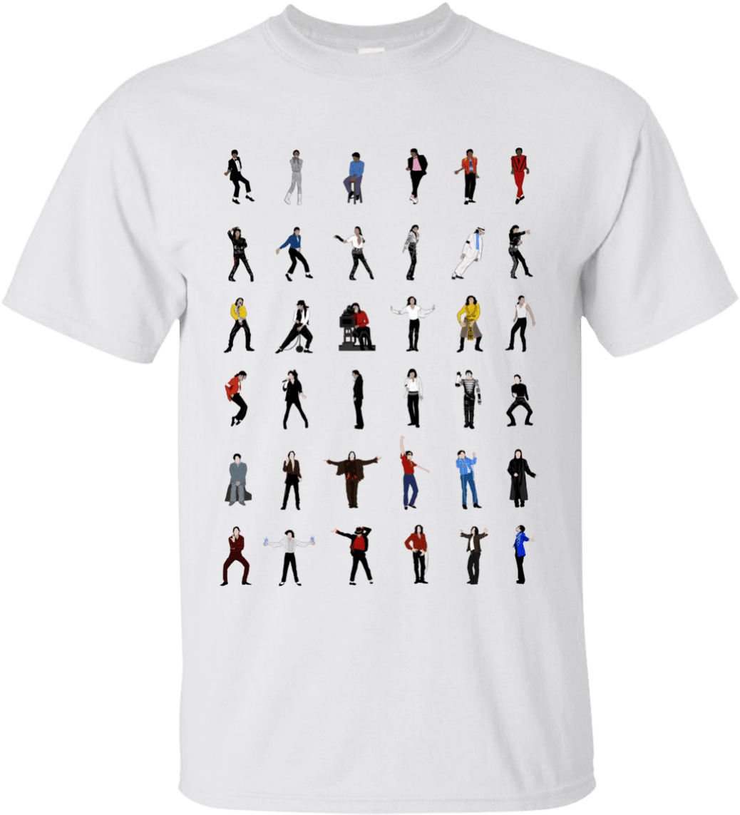Michael Jackson Dance Moves Shirt - Michael Jackson Music Videos Clipart (1155x1155), Png Download