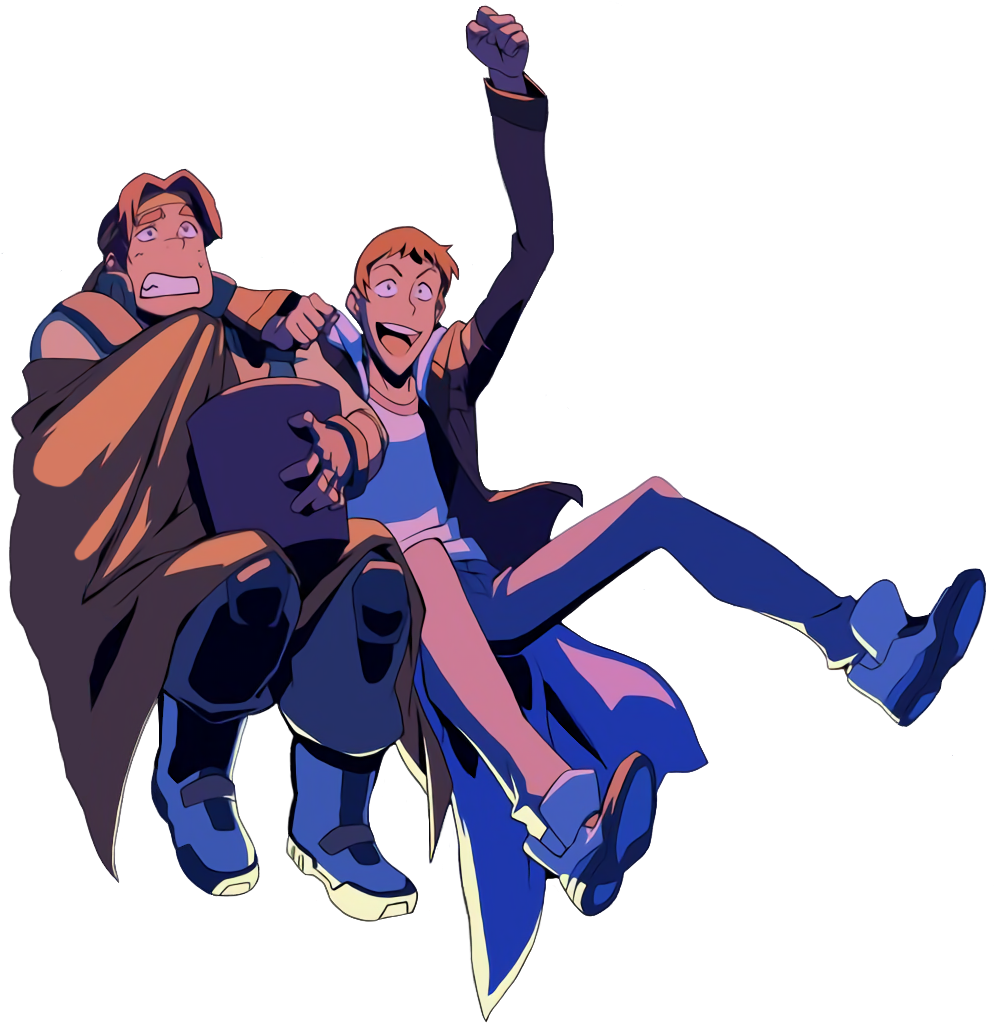 Hunk And Pidge Cartoon - Cartoon Clipart (994x1027), Png Download