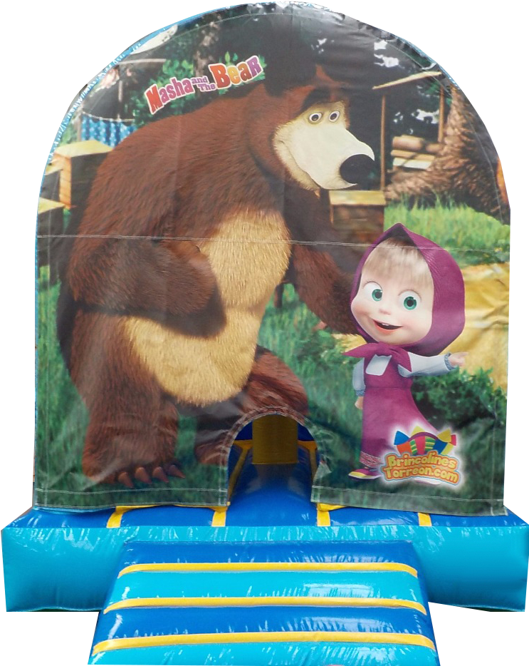 Masha Y El Oso - Brincolin De Masha Y El Oso Clipart (743x934), Png Download