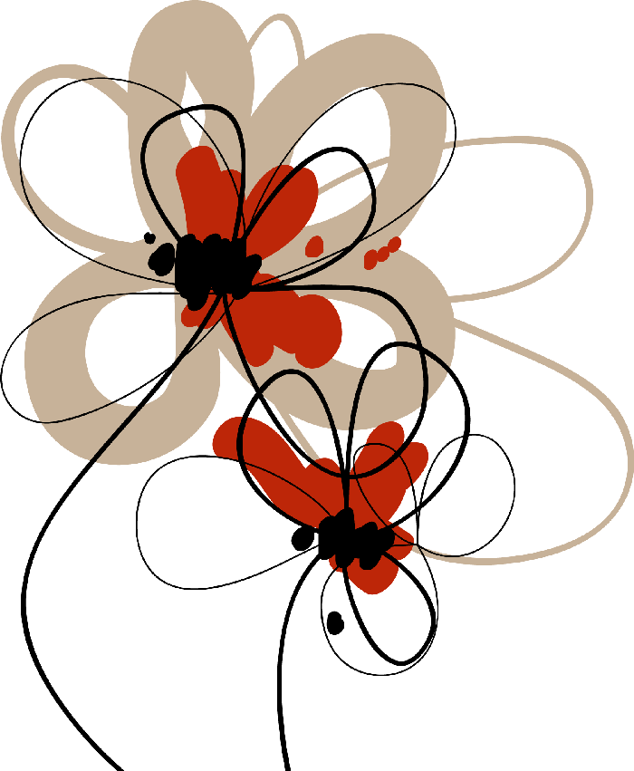 Volver - Dibujos De Flores Rojas Png Clipart (700x851), Png Download