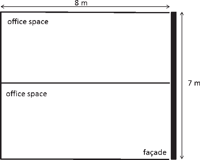 Section Of The Investigated Simulated South Facing - Colorfulness Clipart (664x532), Png Download