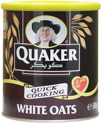 Quaker Oats 500g - Quaker Oats Quick Cooking Clipart (600x600), Png Download
