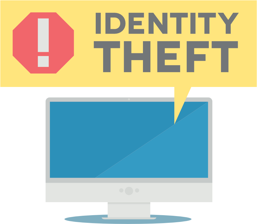 Online Identity Theft - You Has Been Hacked Clipart (1000x854), Png Download