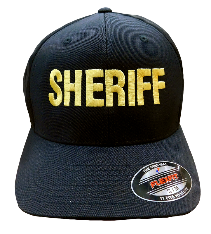 "sheriff" In Gold On Black - Baseball Cap Clipart (723x800), Png Download