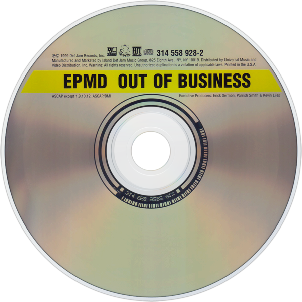 Out Of Business (us) - Epmd Out Of Business Cd Clipart (600x600), Png Download