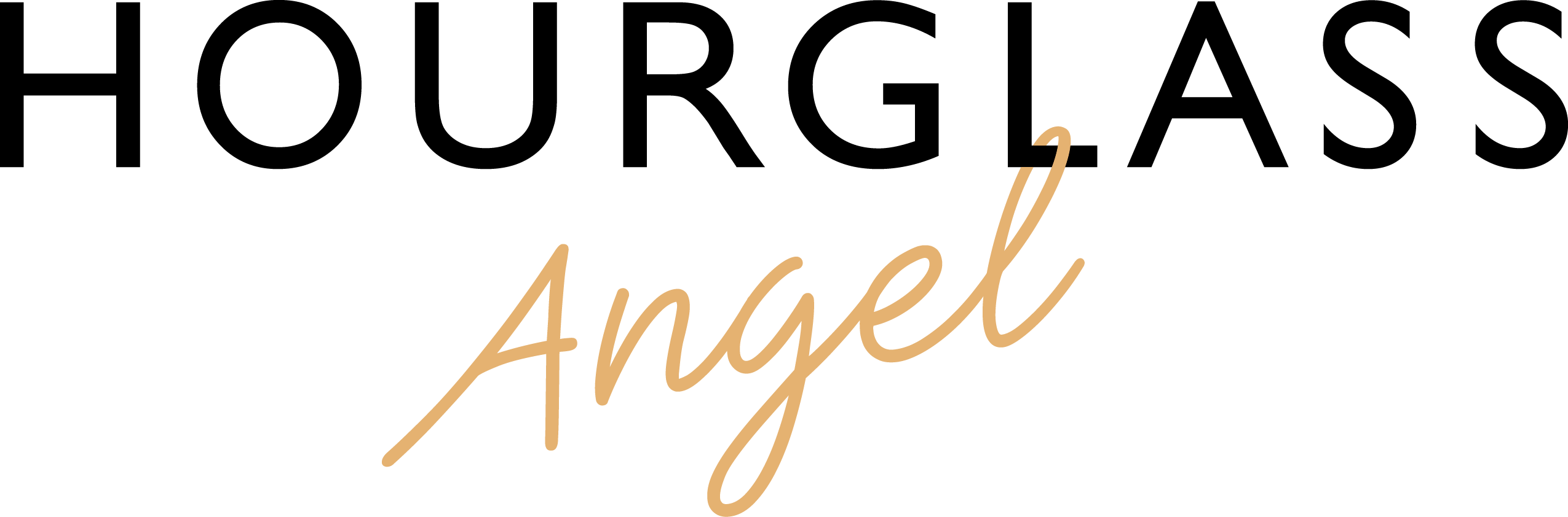 Hourglass Angel Clipart (2550x842), Png Download