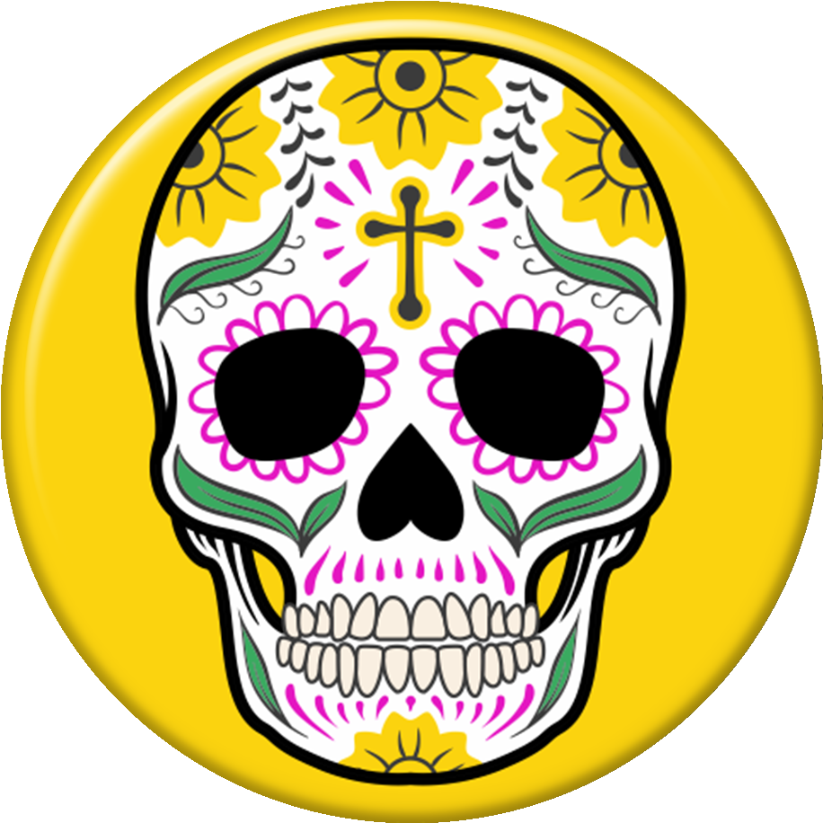 Ps383-01 - Calaveras Animadas Dia Muertos Clipart (1000x1000), Png Download