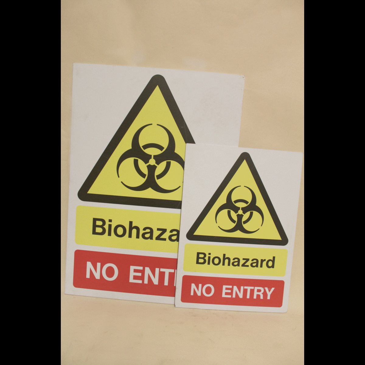 5500005 Bio Hazard No Entry Sign, Big X2 Small X2 (42cm - Biohazard Clipart (1200x1200), Png Download
