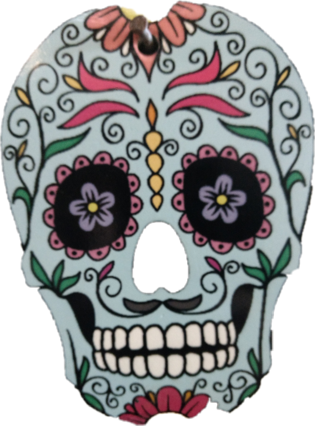 #skull #katrina #caveira #caveiramexicana - Mexican Skull Colored Clipart (1024x1383), Png Download