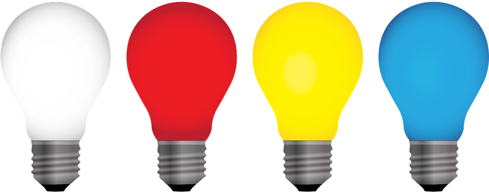 Free Vector Graphics On Pixabay - Light Bulb Colour Icon Clipart (960x480), Png Download