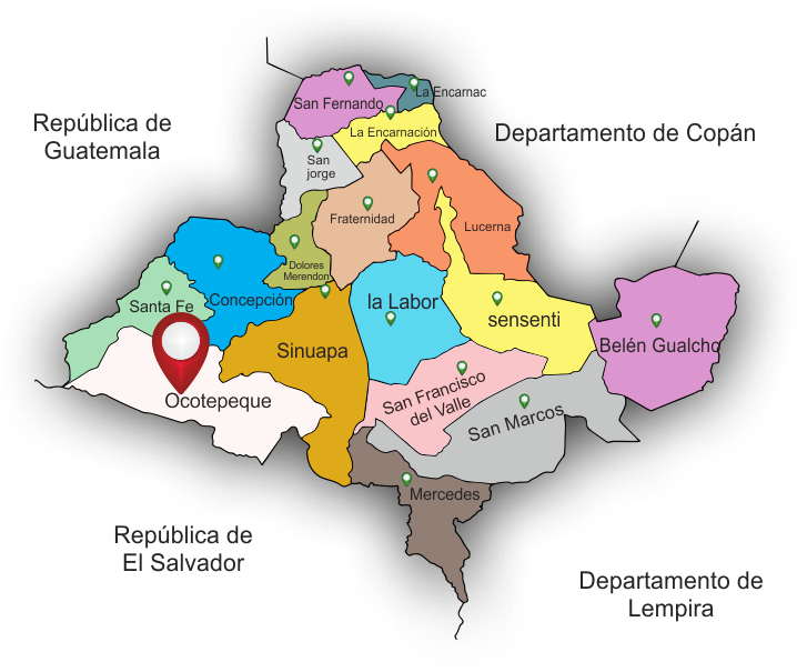 Departamento De Ocotepeque Honduras Clipart (781x622), Png Download