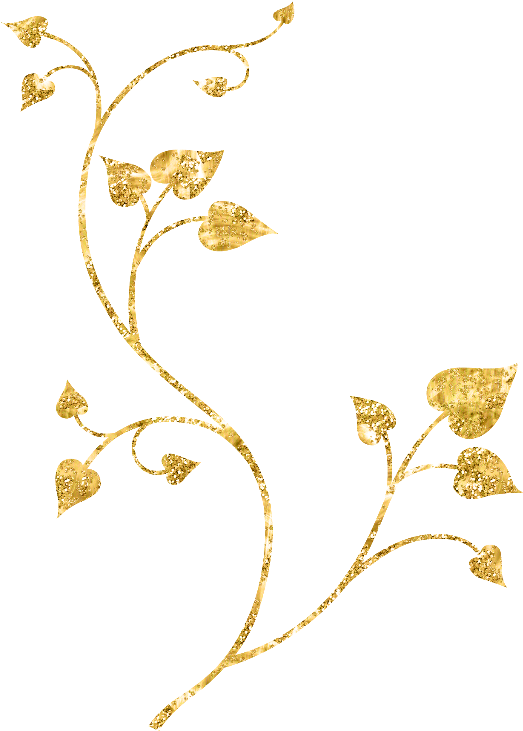 Ftestickers Fteglitter Golden Gold Leaves Branch - Gold Leaf Transparent Background Clipart (523x731), Png Download