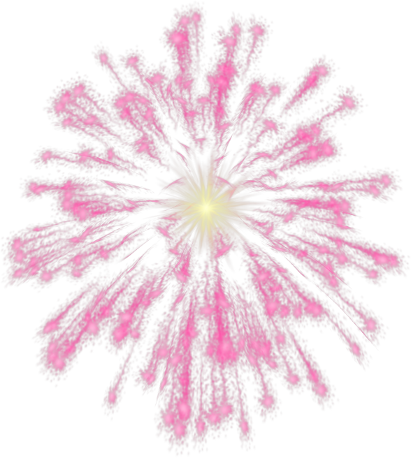 Fuegos Artificiales Png - Fireworks Clip Art Pink Transparent Png (588x656), Png Download