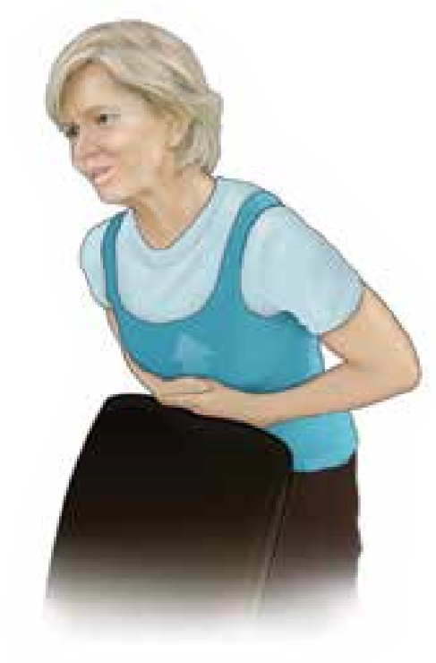 What Should You Do If You're Choking And You Are Alone - Choking Alone First Aid Clipart (487x740), Png Download