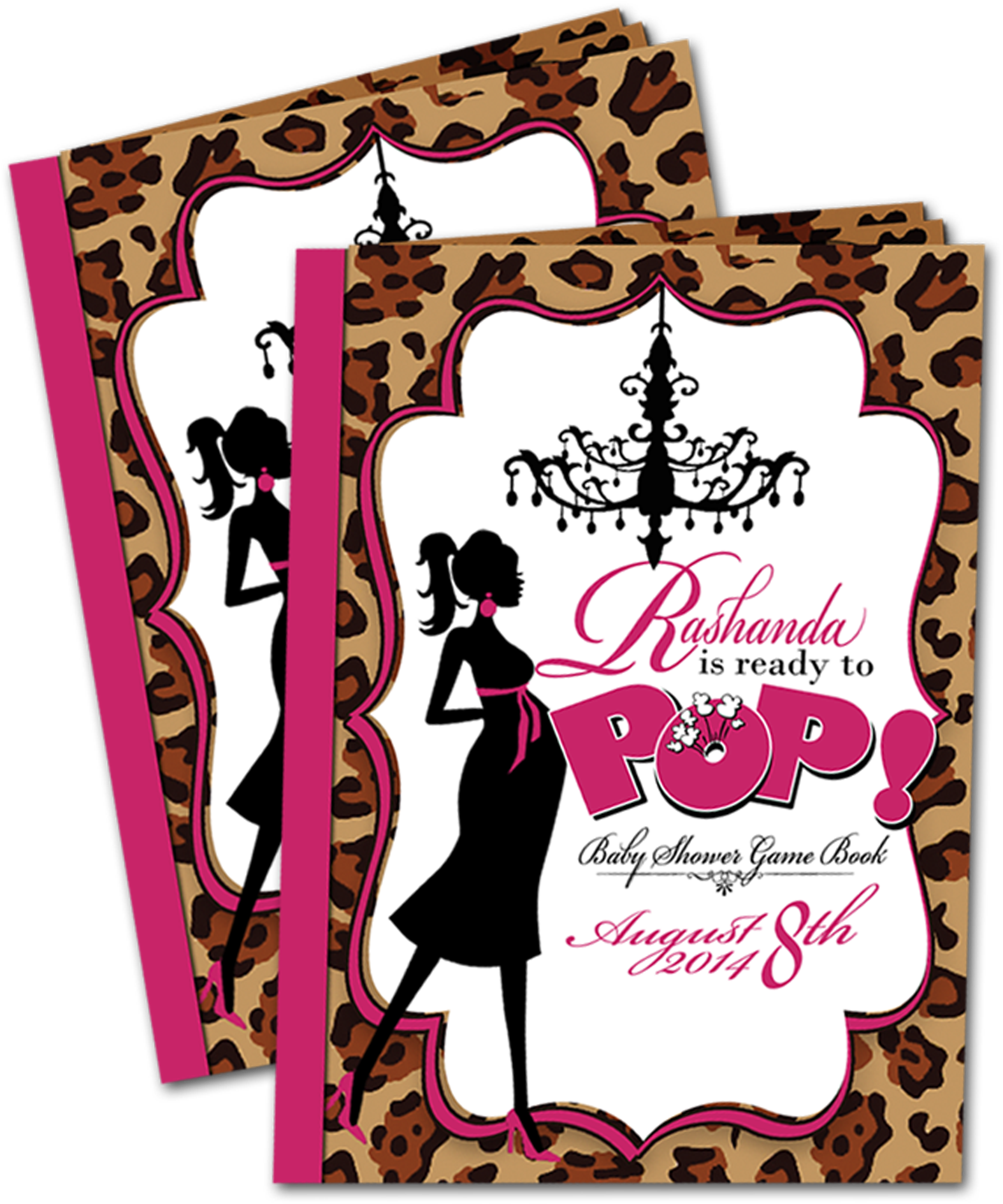 5 Half Fold Page Book - Chandelier Silhouette Clipart (1800x2100), Png Download