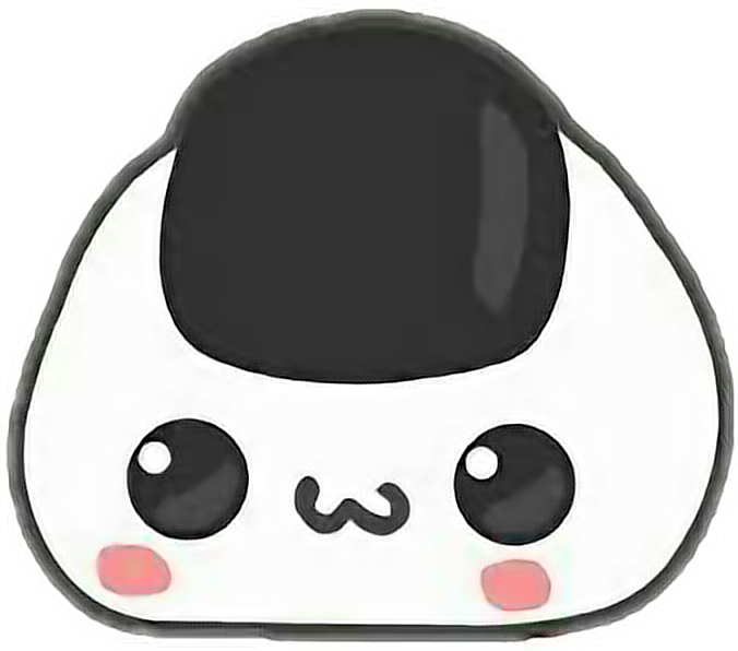 Onigiri Sticker - Png Cute Sushi Clipart (676x596), Png Download