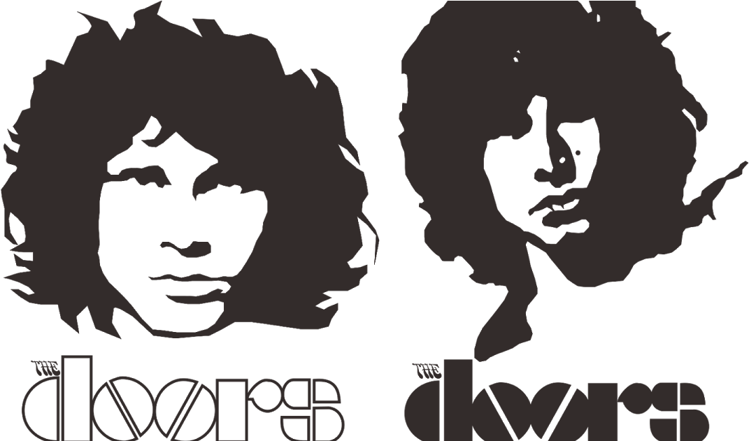 Jim Morrison The Doors Logo Clipart (1200x630), Png Download