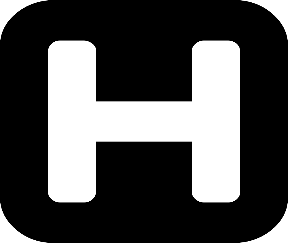 Png File Svg - Hotel H Icon Clipart (980x828), Png Download