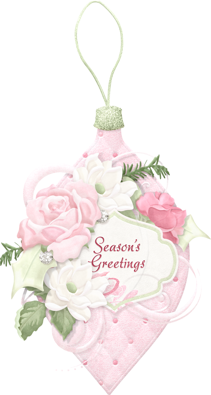 ○••°‿✿⁀ornaments‿✿⁀°••○ Christmas - Garden Roses Clipart (684x1280), Png Download