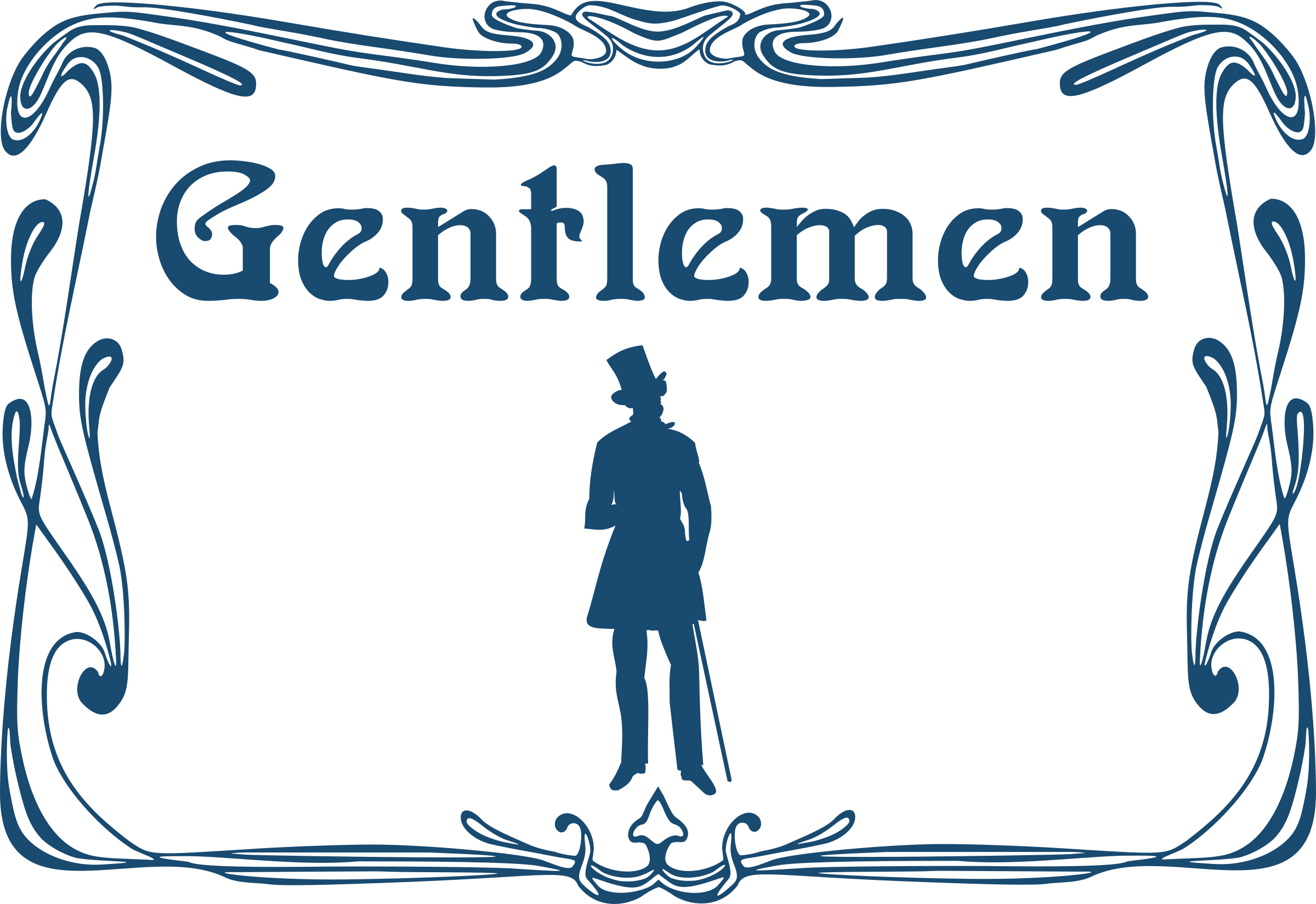 Men Toilet Door Sign Icons Png - Male Toilet Door Sign Clipart (2400x1649), Png Download