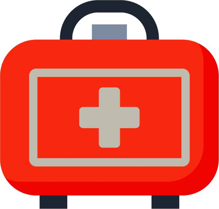 First Aid Kit Png - Emergency Kit Vector Clipart (700x669), Png Download