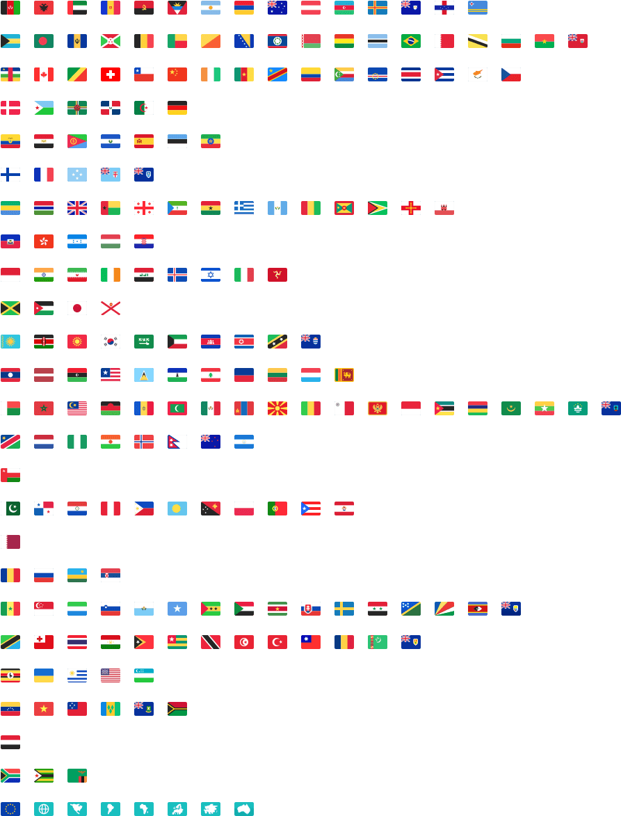 Country Flags Kit - Woocommerce Font Icons Clipart (948x1228), Png Download
