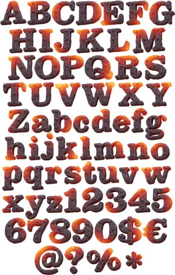 Forged Iron Font Clipart (595x921), Png Download