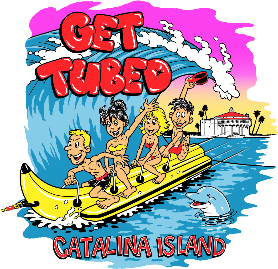 Get Tubed Catalina Island Logo - Boating Clipart (1280x1280), Png Download