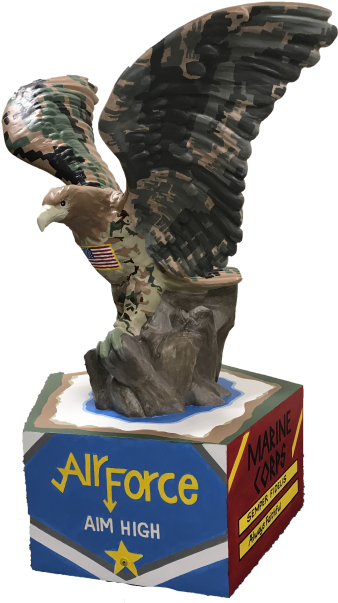 Mini Eagles - Statue Clipart (529x705), Png Download