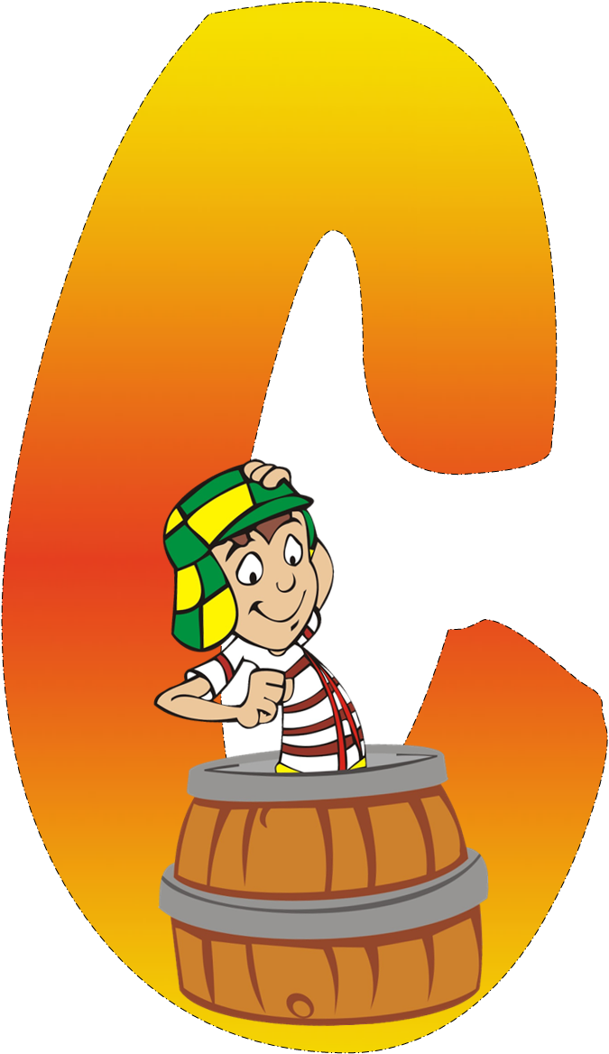 Alfabeto Del Chavo Del - Abertura De Caderno Para Casa Clipart (675x1168), Png Download
