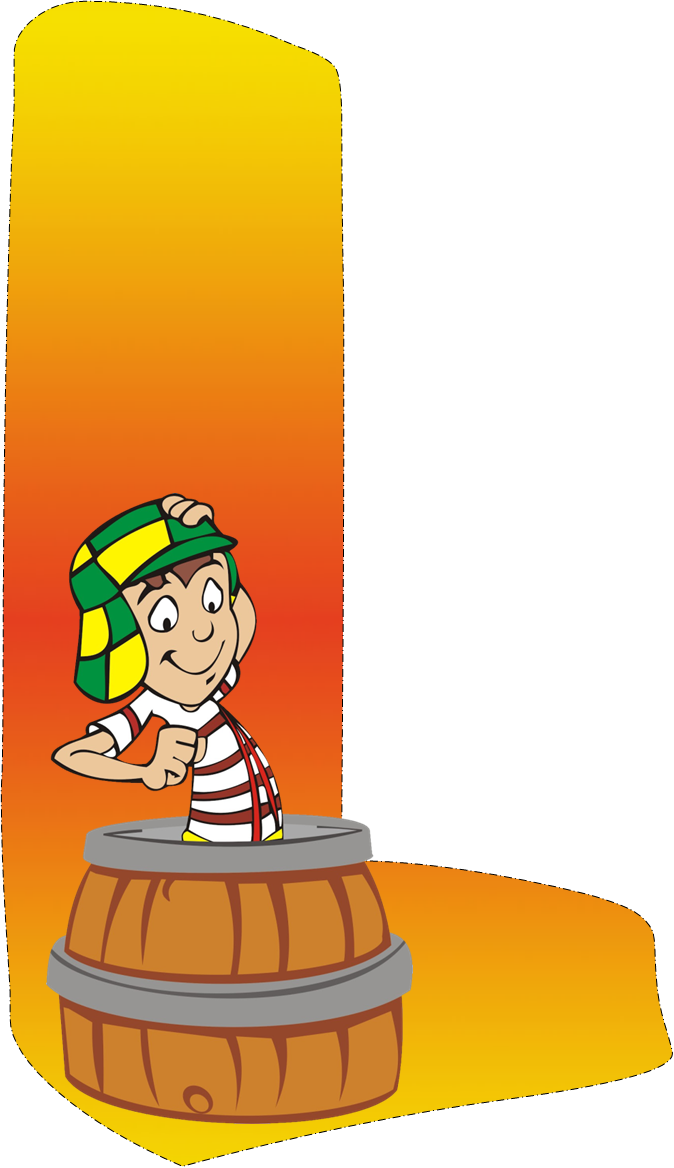 Richard Chaves, Chavo 8 - Letras Chavo Del 8 Animado Alfabeto Clipart (674x1168), Png Download