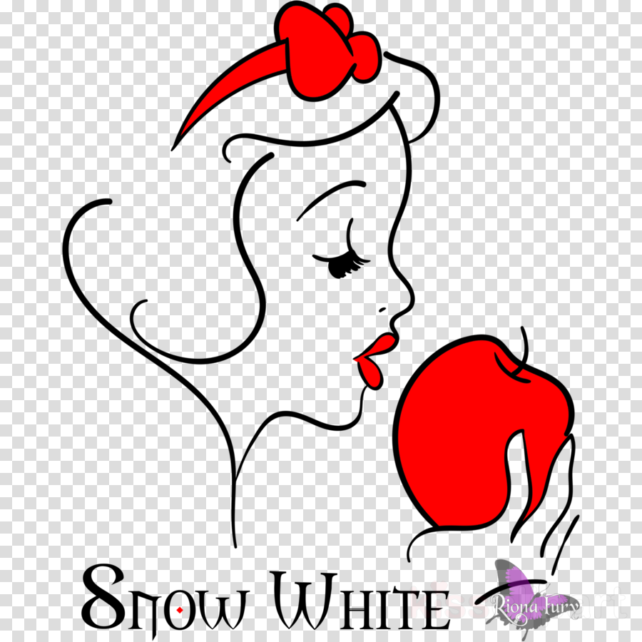 Snow White Apple Drawing Clipart Snow White Drawing - Apple Music Logo Black - Png Download (900x900), Png Download