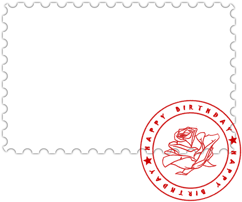 Photo Frame, Postage Stamp, Birthday, Card, Photo - Postage Stamp Postcard Frame Png Clipart (830x720), Png Download