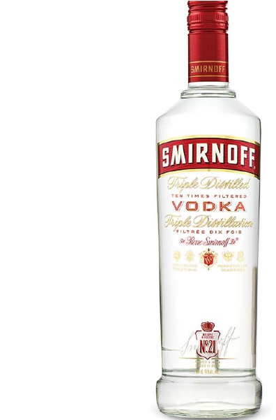Vodka - Smirnoff Original Clipart (600x600), Png Download