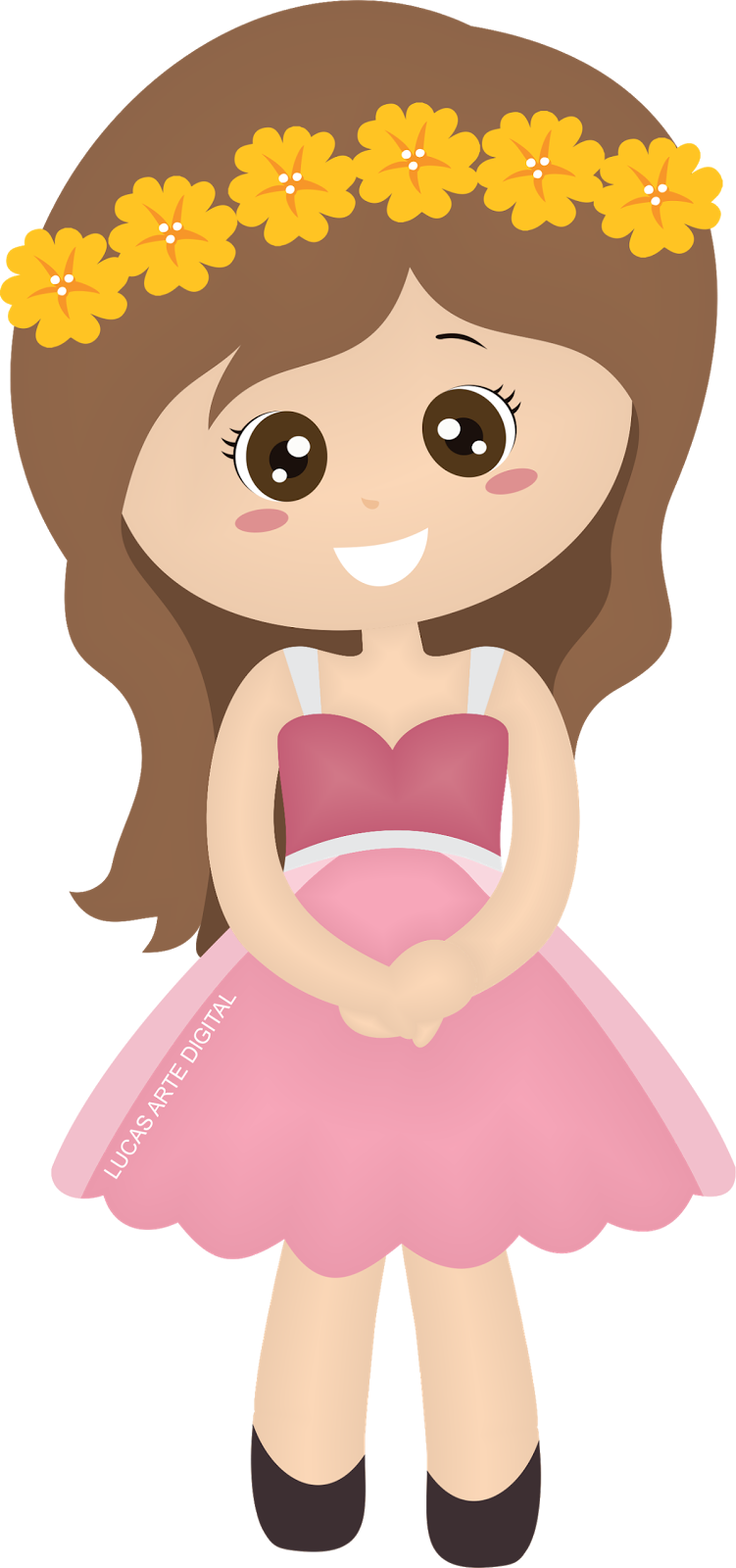 Png De Bonecas - Cartoon Clipart (751x1600), Png Download