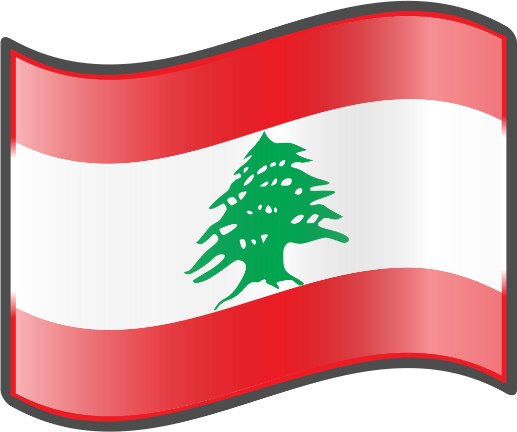 Nuvola Lebanese Flag - Lebanon Flag Svg Clipart (1024x1024), Png Download