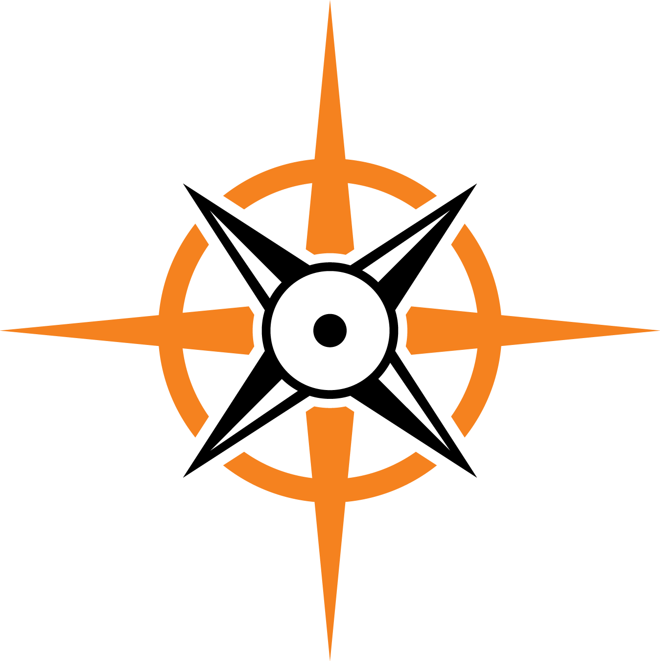 Each Of The Four Main Points Of The Compass Are Called - Gun Sight Clipart - Png Download (1348x1349), Png Download