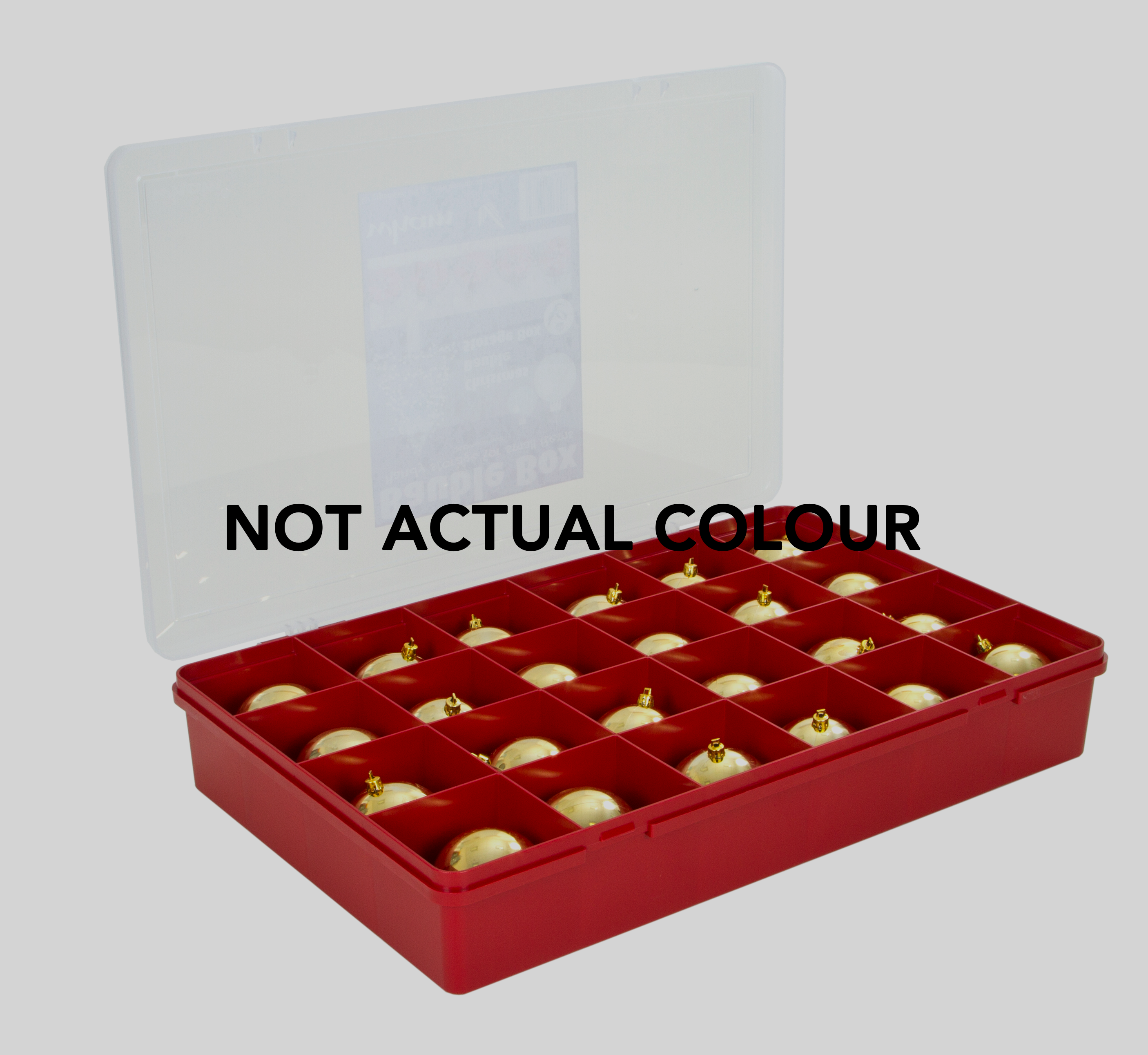 Large Divider Box - Rangement Boule De Noel Clipart (2811x2582), Png Download