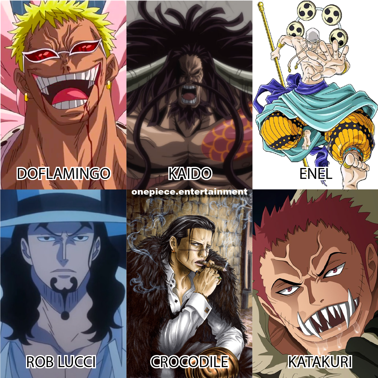 Fujitora Or Aokiji, Issho Or Kuzan, Wisteria Tiger - One Piece Badass Villains Clipart (1251x1251), Png Download