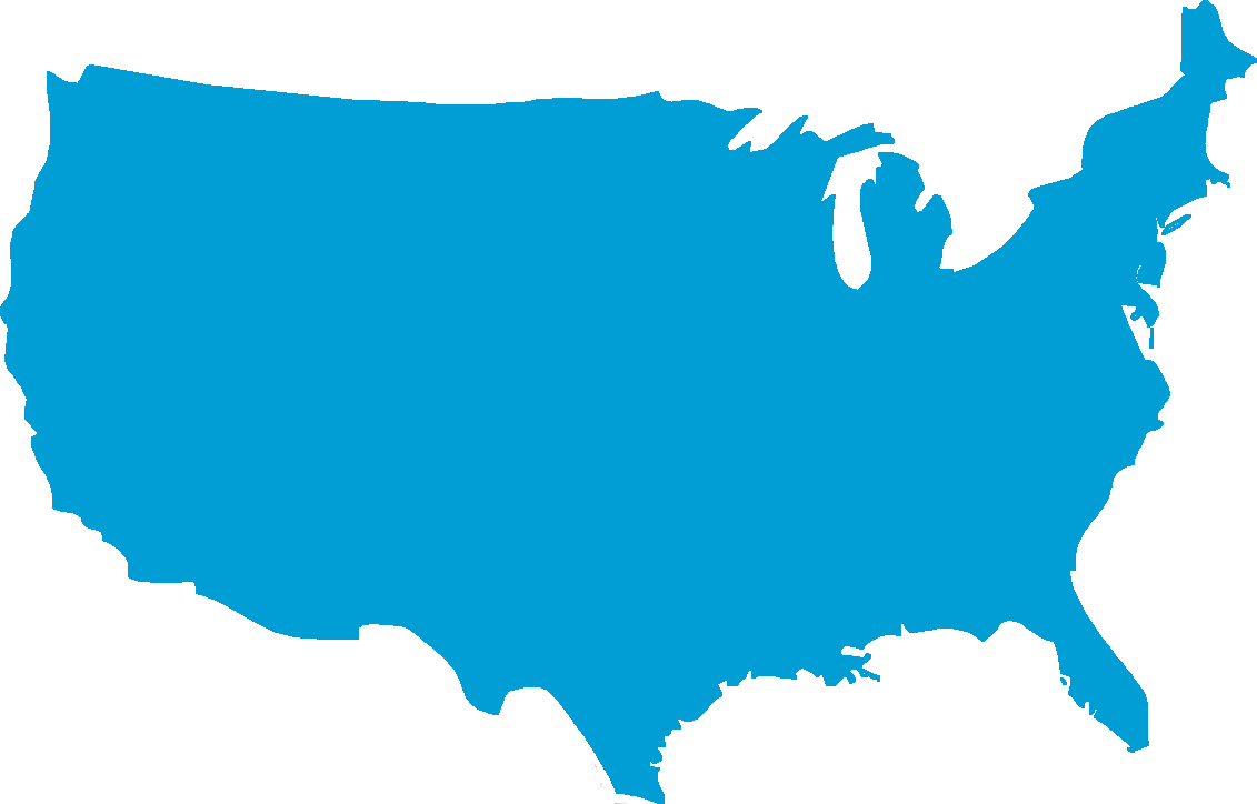 Surgisil Llp Global - Vector Us Map Png Clipart (1131x724), Png Download