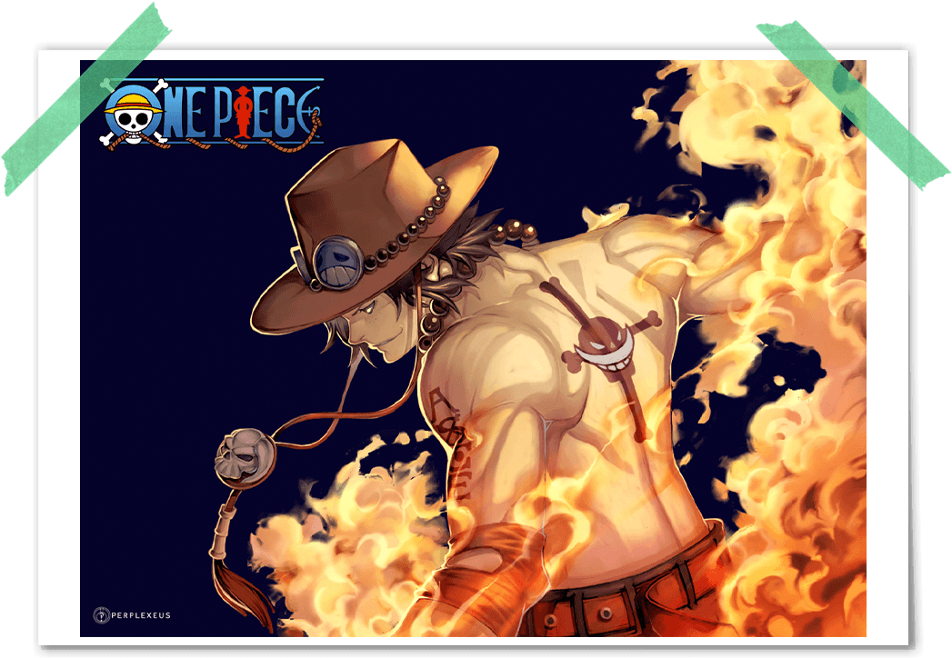 One Piece Portgas D Ace Fire Poster - Ace One Piece 3d Clipart (1080x1080), Png Download