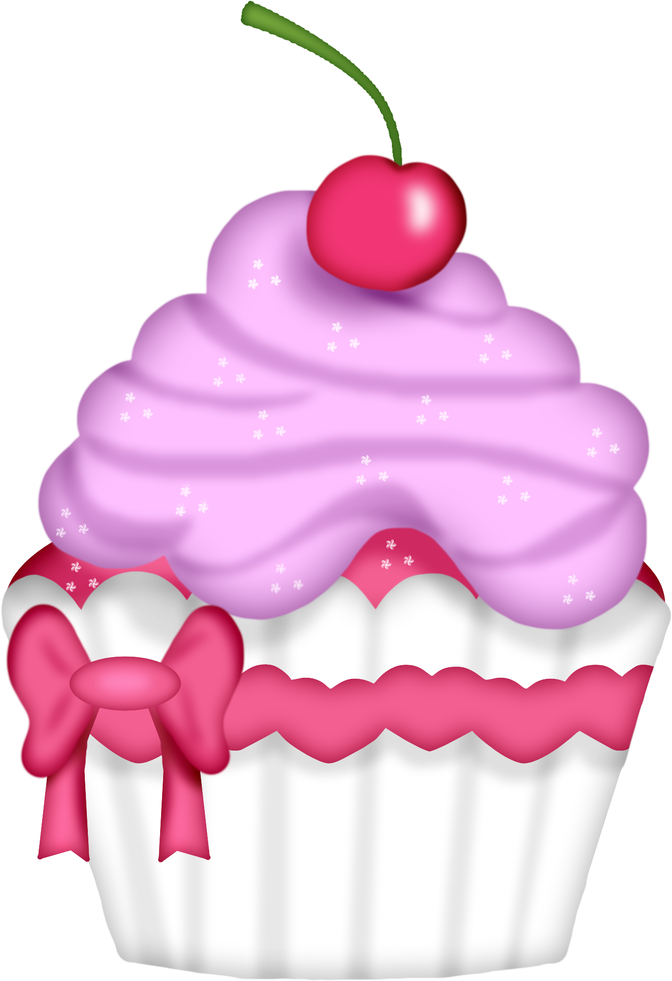 Cream Clipart Frosting Swirl - Clipart Images Of Cupcakes - Png Download (1500x2079), Png Download