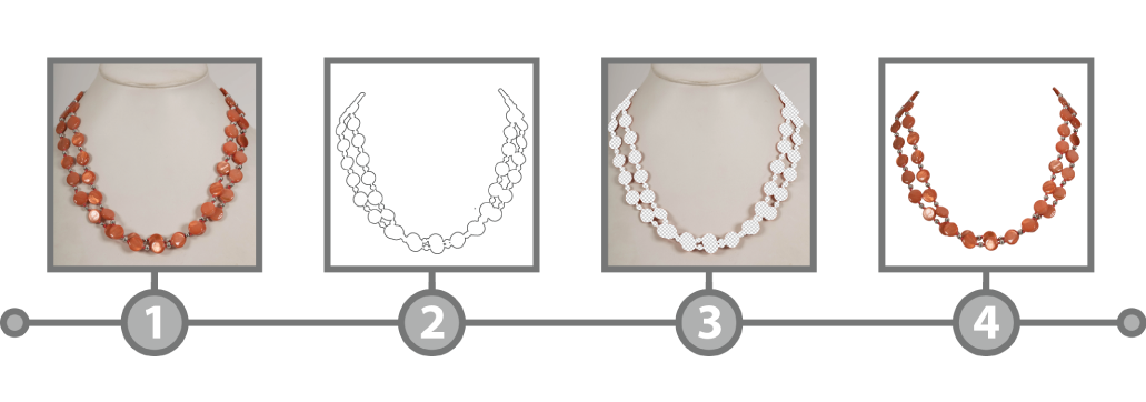 What Is Clipping Path - Necklace - Png Download (1031x362), Png Download