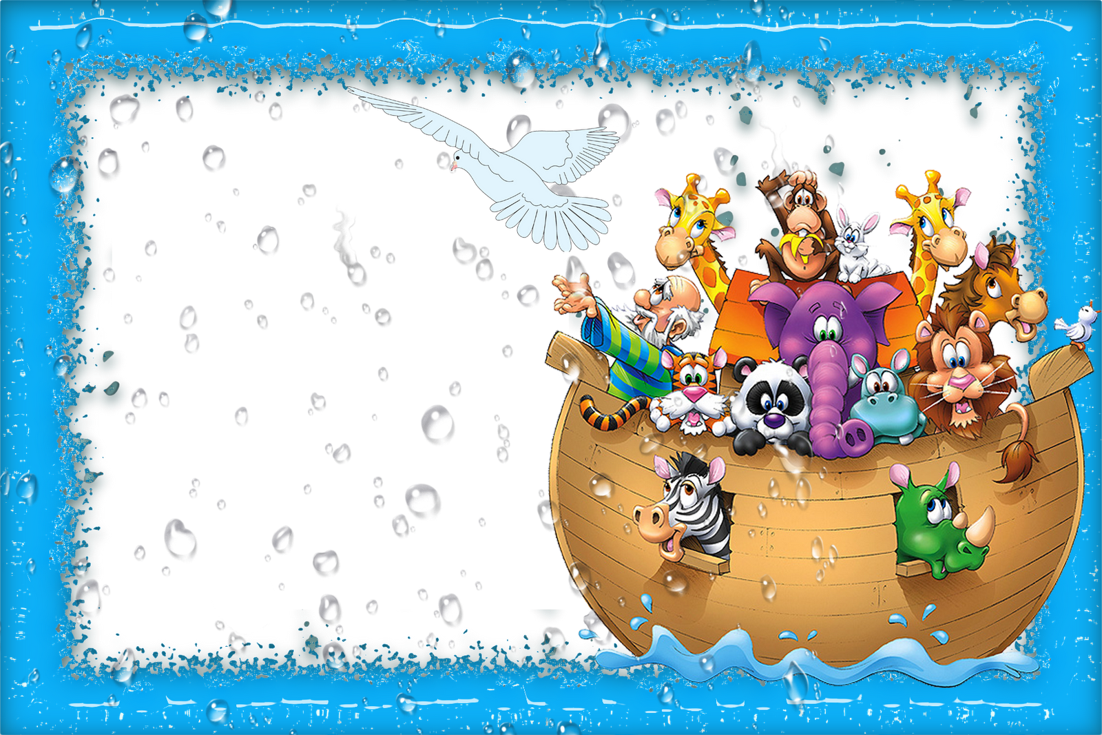 Arca De Noe - Arca De Noé Bebê Clipart (1600x1067), Png Download