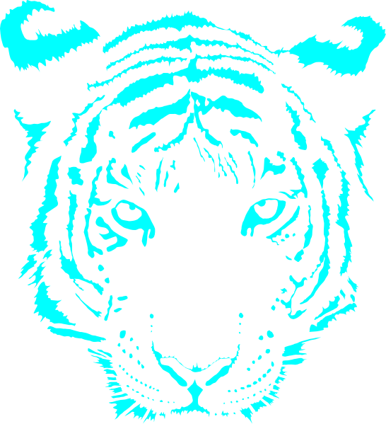 Blue Tiger Svg Clip Arts 546 X 599 Px - Nokia 2690 Clip Arts - Png Download (546x599), Png Download