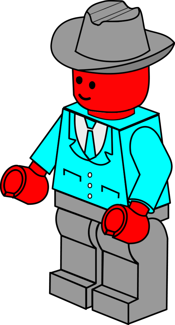 Business Man Lego Vector Clip Art - Lego Clipart - Png Download (600x1116), Png Download