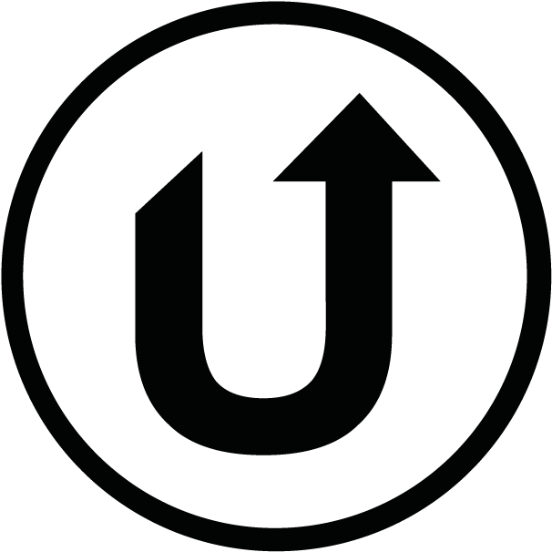 Uturn - Upside Down U Turn Clipart (614x614), Png Download