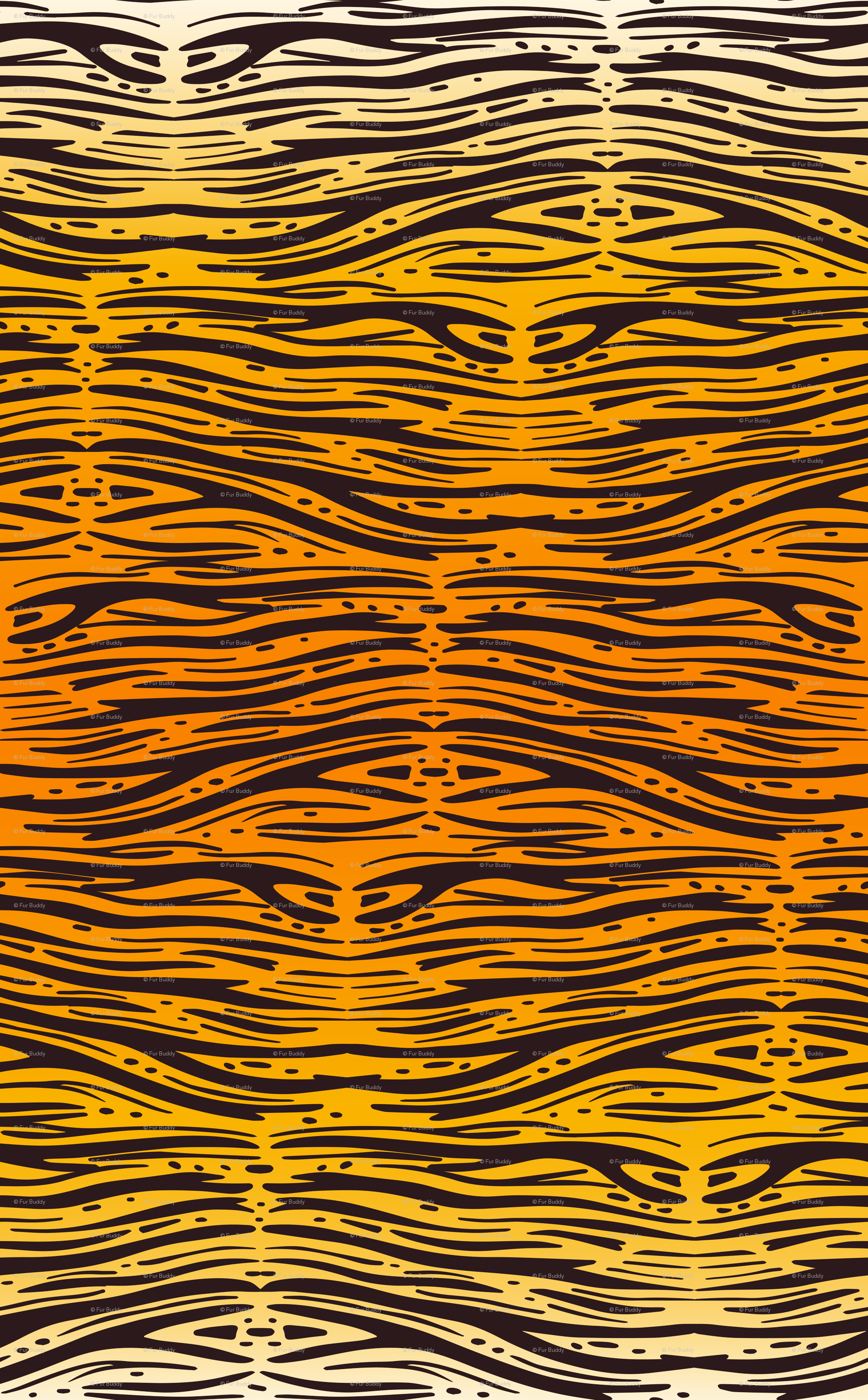 Tiger Gold Orange And Black Animal Print Champs Wallpaper - Art Clipart (1874x3023), Png Download