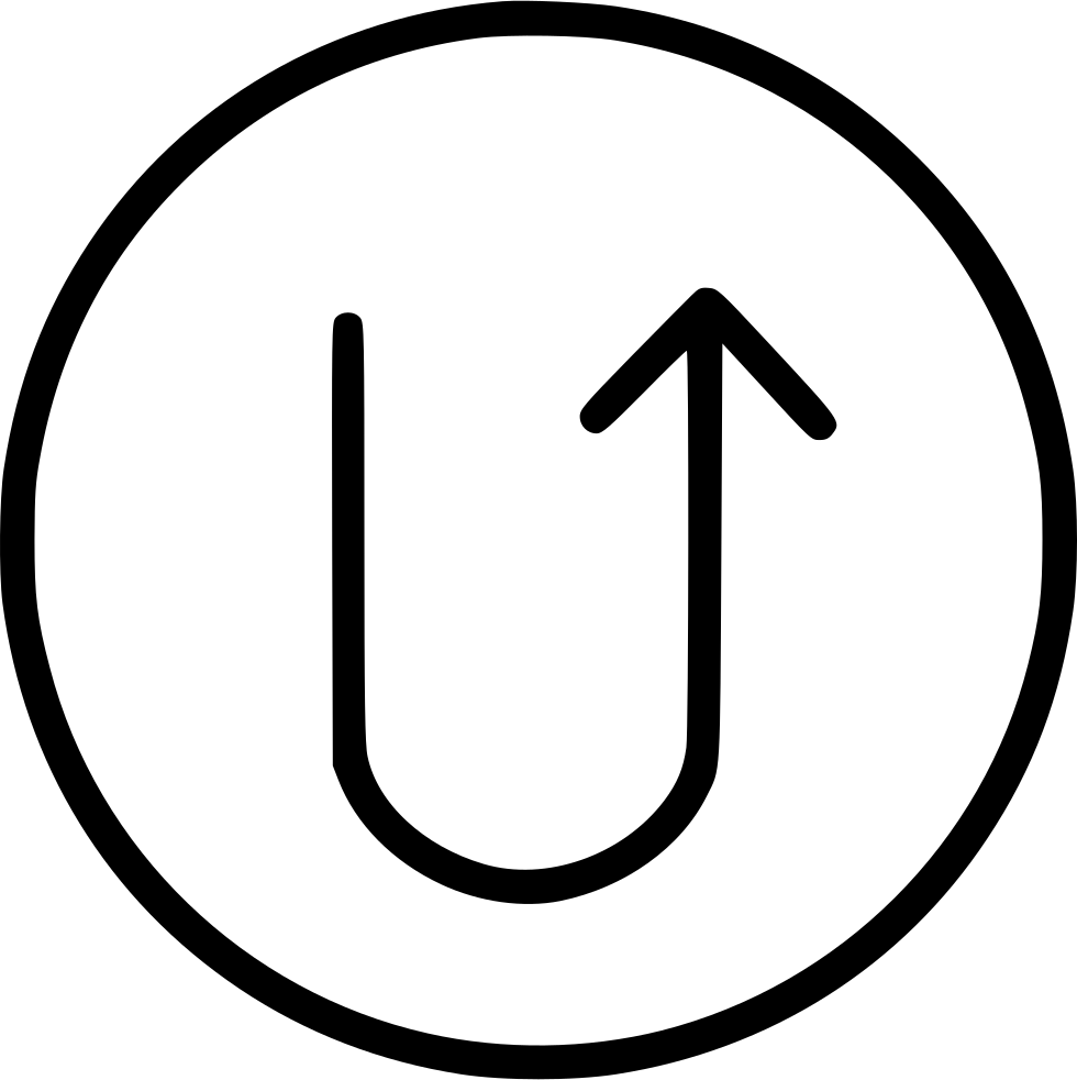 Arrows U Turn Up Comments - Female Symbol Clipart (980x982), Png Download